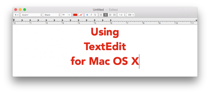 simple text mac