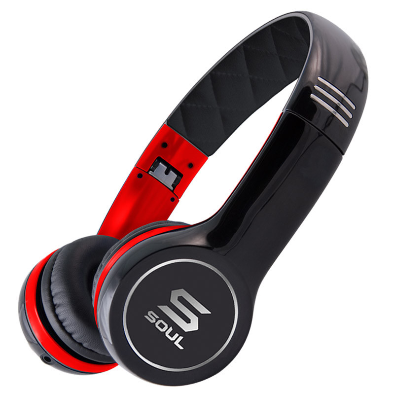 Soul SL100 Dynamic On Ear Headphones Red